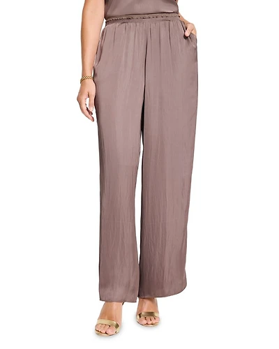 Glossy Sheen Pull On Pants