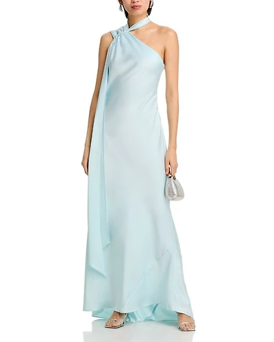 Long Scarf Bias Cut Gown
