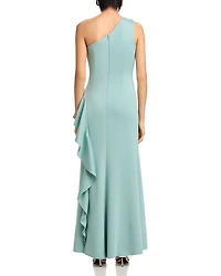 One Shoulder Ruffled Dress