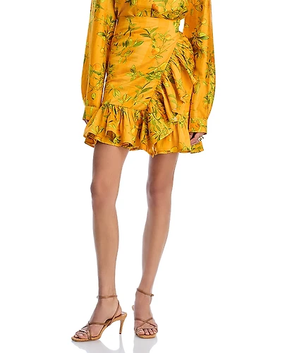 Coniglio Palm Beach Silk Mini Ruffle Power Pareo
