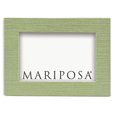 Mariposa Palma Faux Grasscloth Frame, 4 x 6