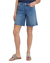 Relaxed A Line Denim Shorts