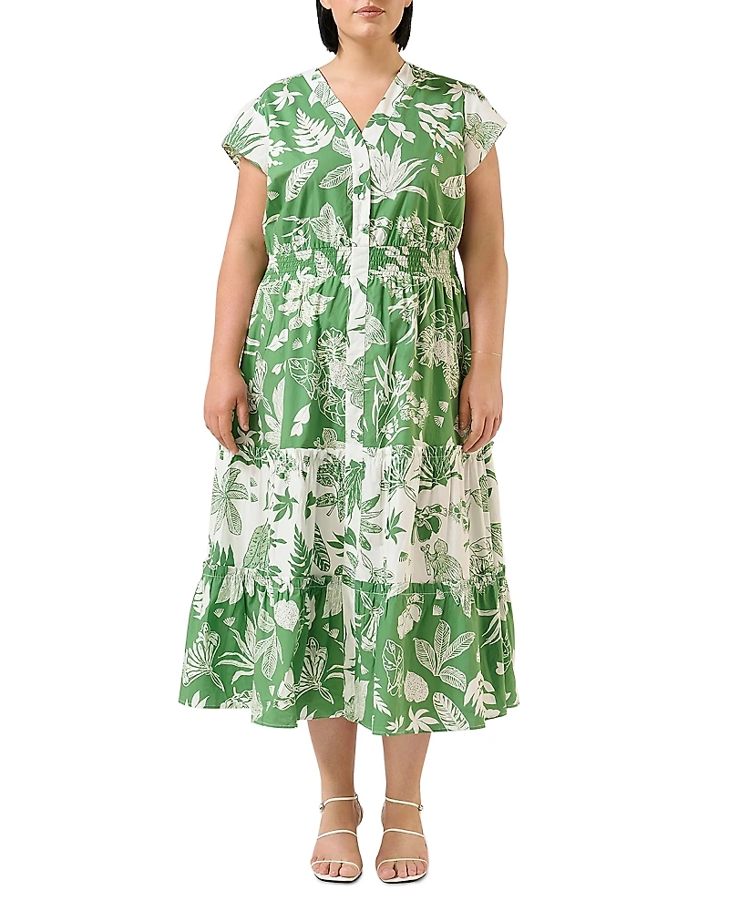 Estelle Plus Amazonia Tiered Dress