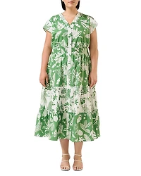 Estelle Plus Amazonia Tiered Dress