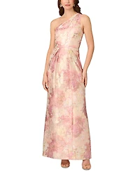 Aidan Mattox Printed Jacquard Gown