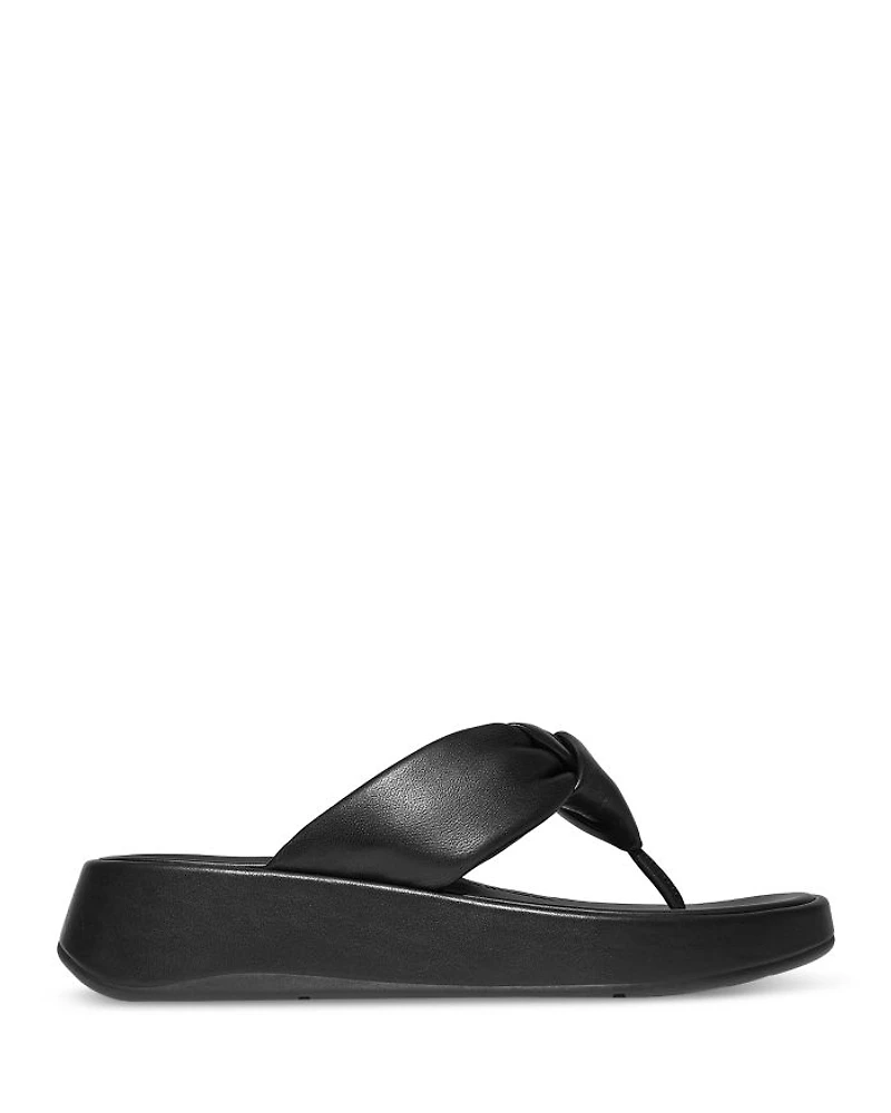 Women's F-Mode Almond Toe Knotted Strap Thong Sandals