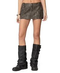 Edikted Bar Washed Mini Skort
