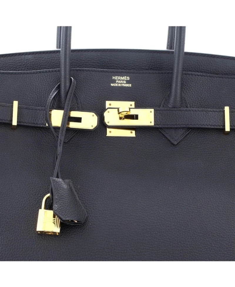 Birkin Handbag Black Togo with Gold Hardware