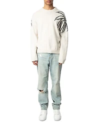 Marko Palm Tree Regular Fit Sweater