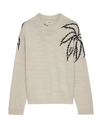 Marko Palm Tree Regular Fit Sweater