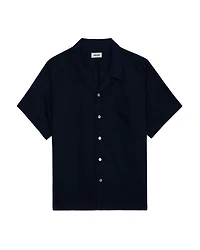 Regular Fit Linen Camp Shirt