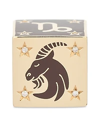 Adina Reyter 9K Capricorn Zodiac Diamond & Ceramic Block Big Bead