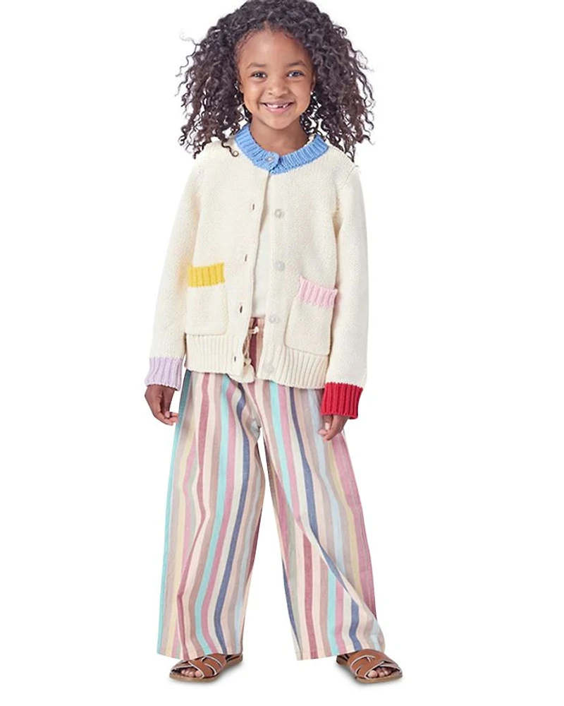 Girls' Cali Color Blocked Cardigan Sweater - Little Kid, Big Kid
