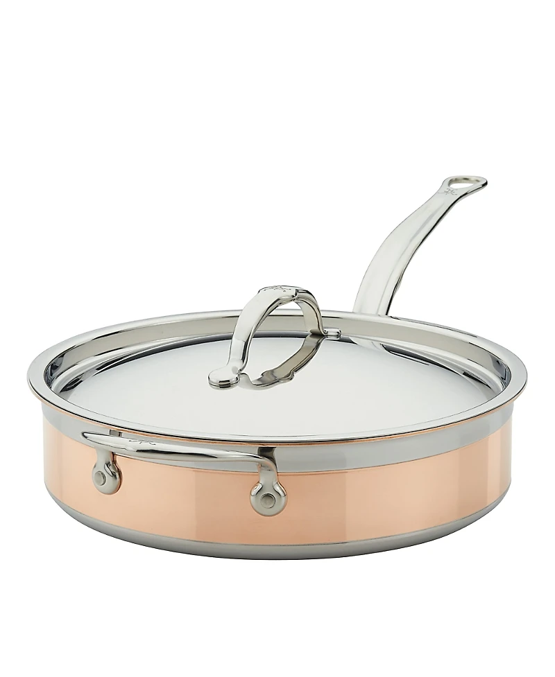CopperBond 3.5-Quart Induction Copper Saute Pan with Lid