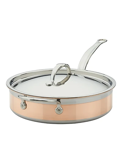 CopperBond 3.5-Quart Induction Copper Saute Pan with Lid