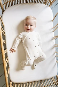 Unisex Cotton Ribbed Zipper Footie - Baby