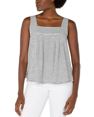 Sleeveless Square Neck Top