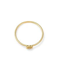 14K Yellow Gold Prong Diamonds Flower Wire Ring