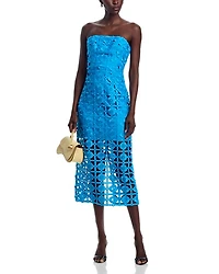 Kait Tile Lace Midi Dress - Exclusive