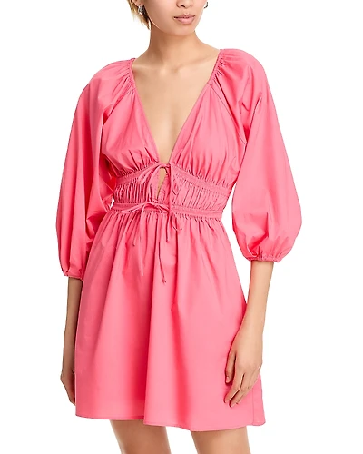 Wayf Leighton Poplin Mini Dress