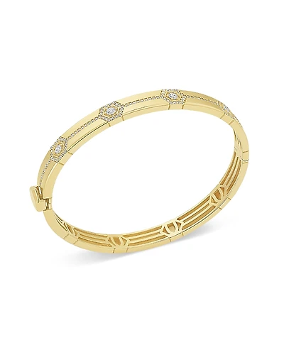 Miseno Jewelry 18K Gold Baia Diamond Bangle Bracelet