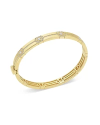 Miseno Jewelry 18K Gold Baia Diamond Bangle Bracelet