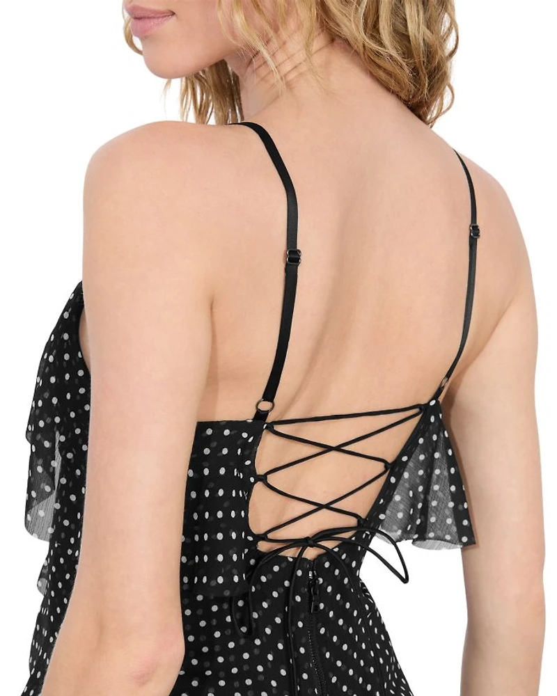 Laverne Lace Up Back Dress