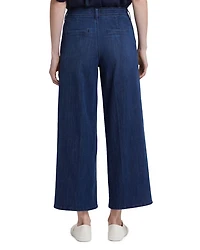 Mona High Rise Wide Leg Trouser Ankle Jeans Ibiza Blues