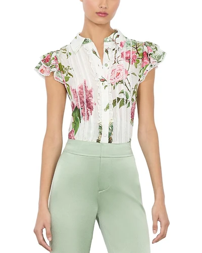 Minda Silk Ruffled Blouse