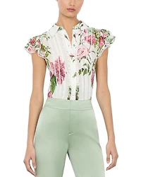 Minda Silk Ruffled Blouse