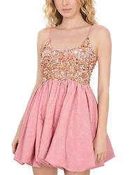 Nessa Sequined Empire Dress