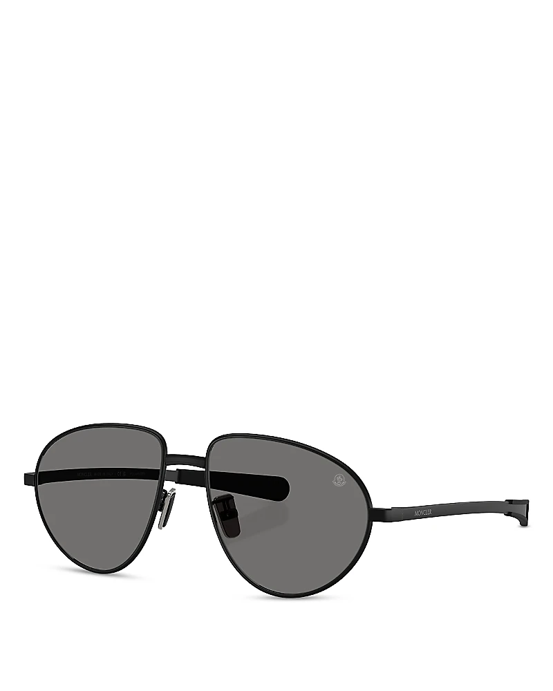 Moncler Vizla Aviator Sunglasses, 55mm