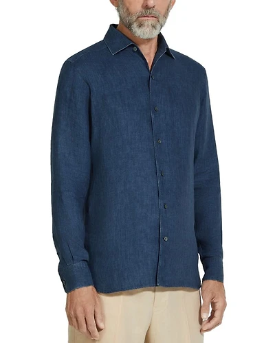 Oasi Lino Regular Fit Linen Shirt