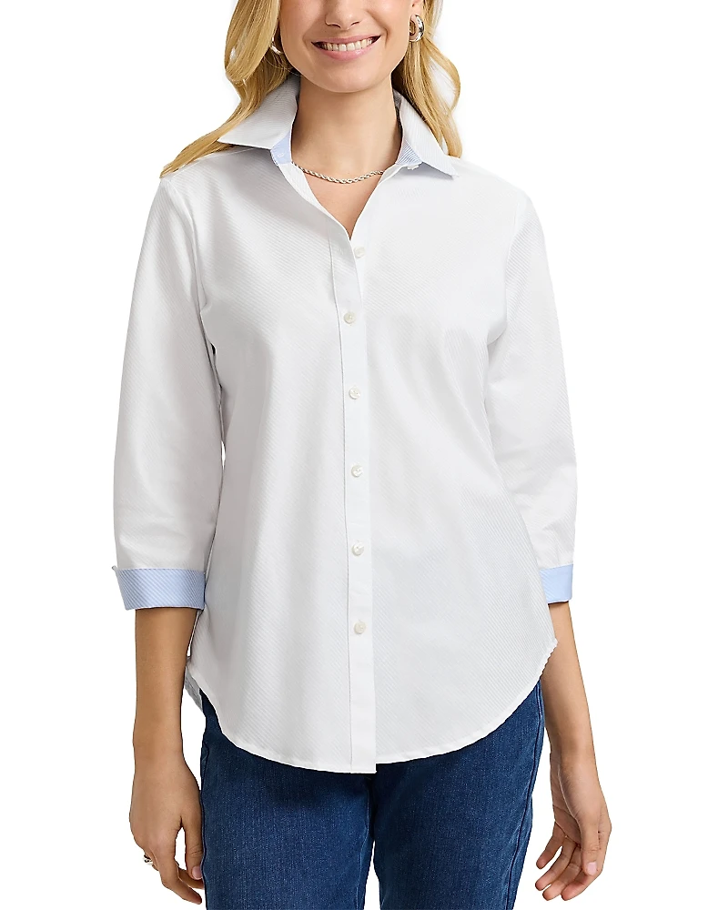 Foxcroft Margie Dobby Cotton Shirt