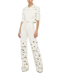 Chloe Embroidered Eyelet Jacket