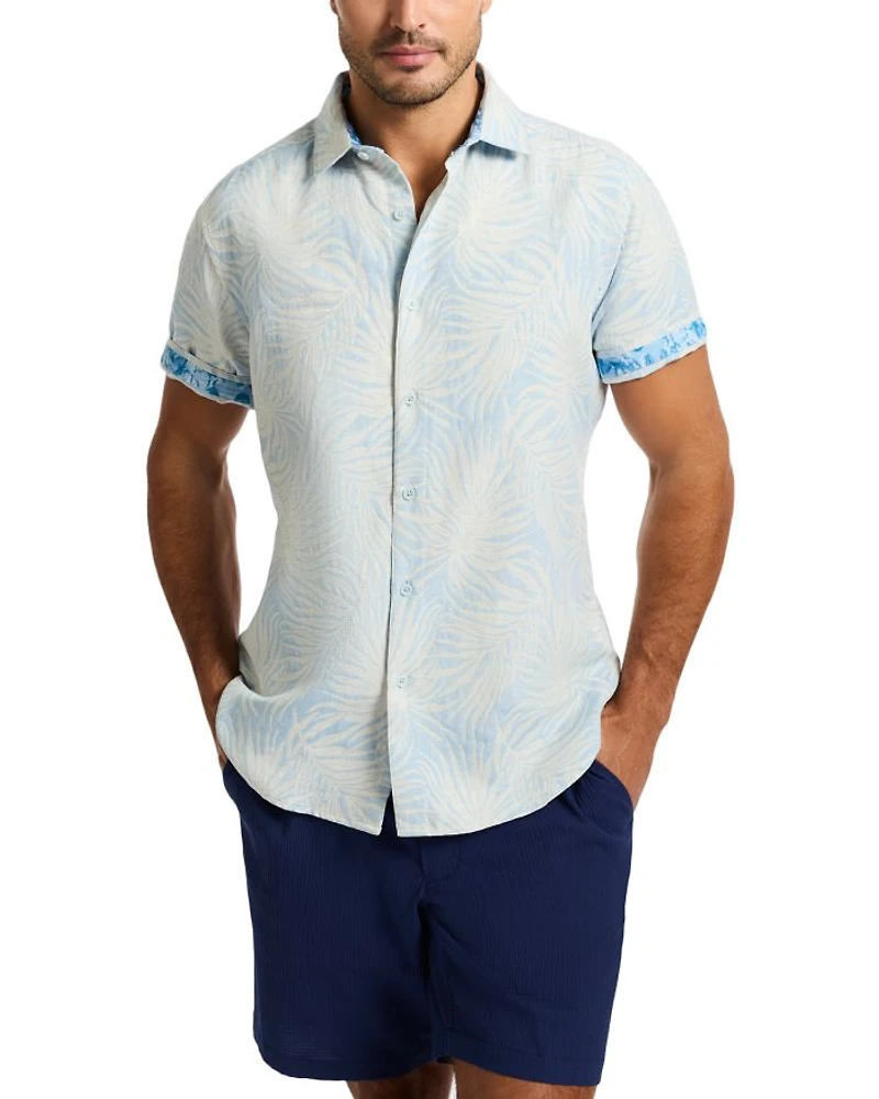 Royal Palms Printed Short Sleeve Shirt