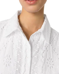 Embroidered Babydoll Dress