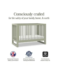 Nantucket 3-in-1 Convertible Crib with Toddler Bed Conversion Kit