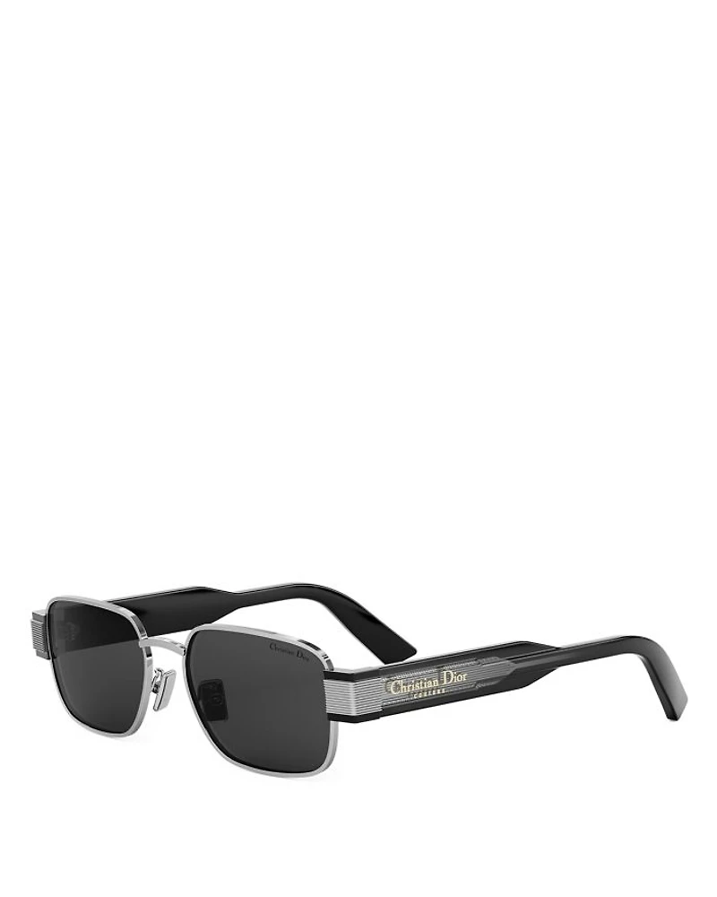 Christian Dior Label S2U Silver Rectangular Sunglasses, 54mm