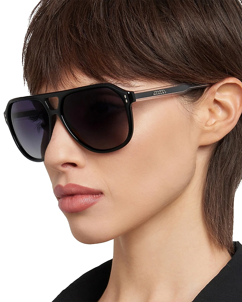 Isabel Marant Pilot Sunglasses, 60mm