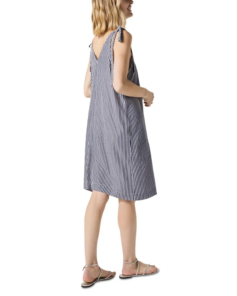 Halston Stripe Cotton Dress