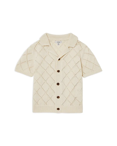 Reiss Boys' Filby Short Sleeve Cuban Shirt - Big Kid