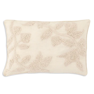 Annie Selke Harper Crewel Embroidered Decorative Pillow Cover