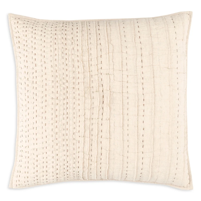 Annie Selke Bryant Natural Quilted Euro Sham