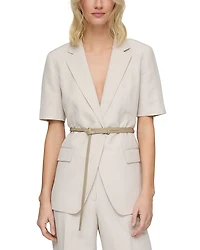 Lafayette 148 New York Short Sleeve Blazer