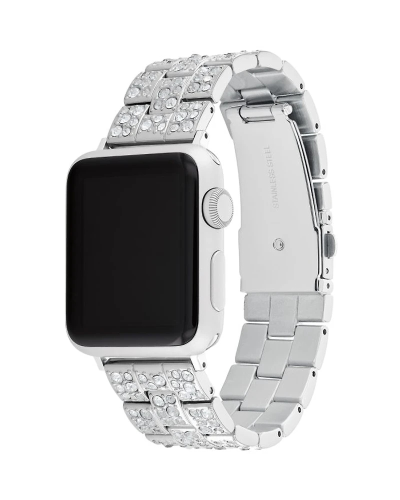 Apple Watch® Stainless Steel & Crystal Bracelet