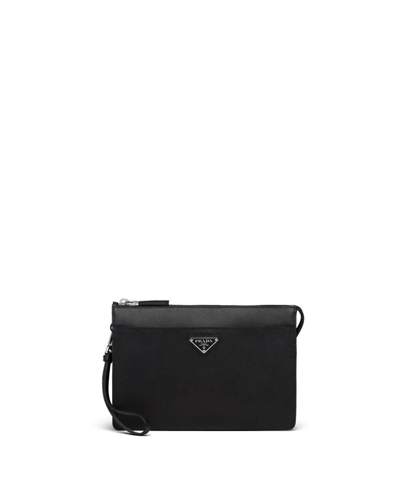 Saffiano Leather Pouch