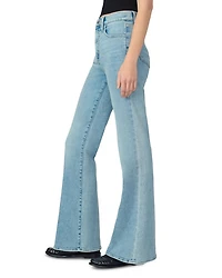 The Molly Petite High Rise Flare Jeans Riveting
