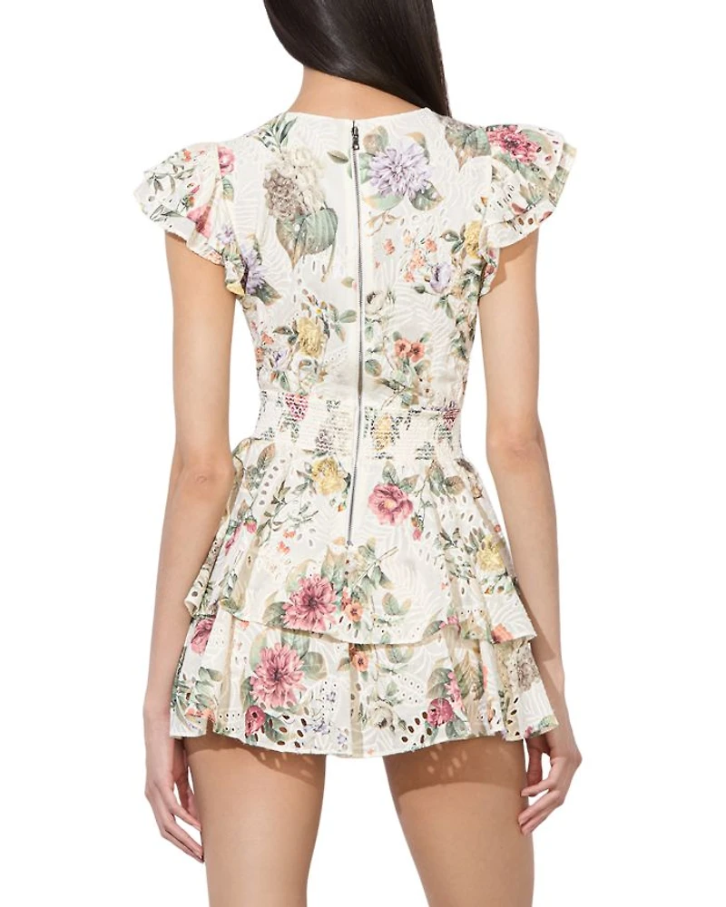 Kessie Ruffle Sleeve Romper