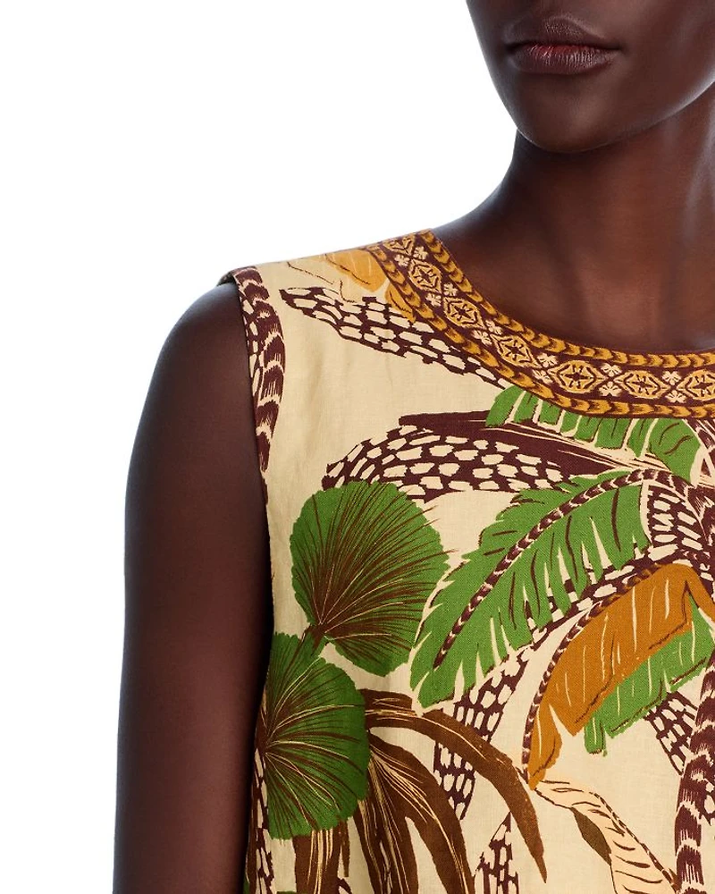 Foliage Sketch Sand Blouse